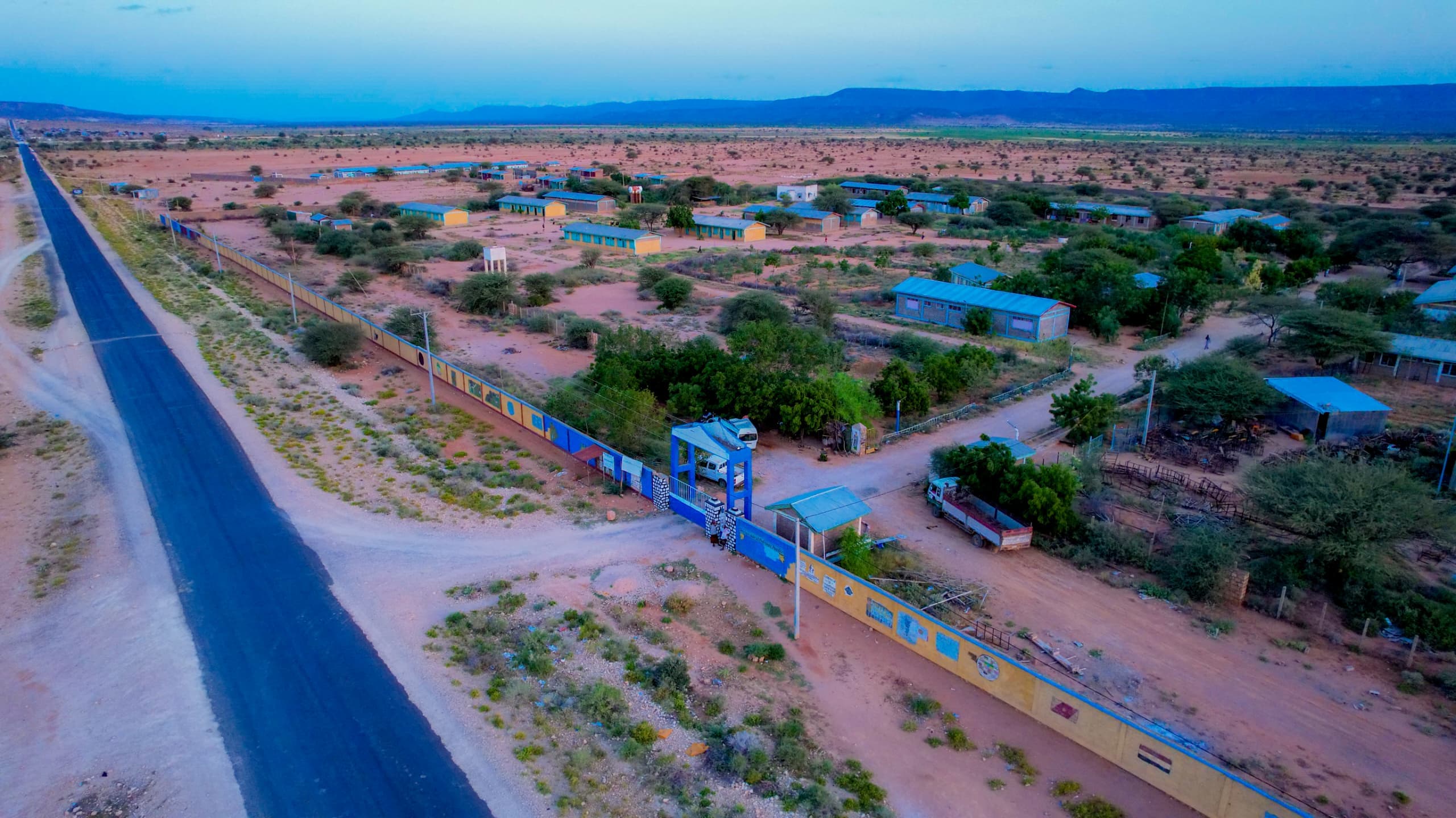 Shaykosh Boarding School aerial view